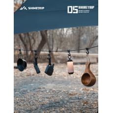 （全台瘋）山趣戶外攜帶式多功能晾衣繩 可調式防滑天幕掛物繩子 懸掛晾衣夾子 台灣現貨